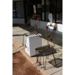 Pair of Articulated Metal Figures