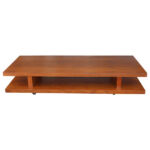 Two Tier Coffee Table on Rollers style of Van Keppel Green