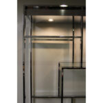 Design Institute of America (DIA) Chrome Plated Steel Etagere