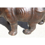 Leather Rhinoceros Attributed to Dimitri Omersa