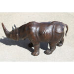 Leather Rhinoceros Attributed to Dimitri Omersa