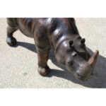 Leather Rhinoceros Attributed to Dimitri Omersa