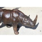Leather Rhinoceros Attributed to Dimitri Omersa
