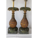 Pair of Pineapple Lamps