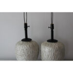 Pair of Studio Made Ceramic Lamps