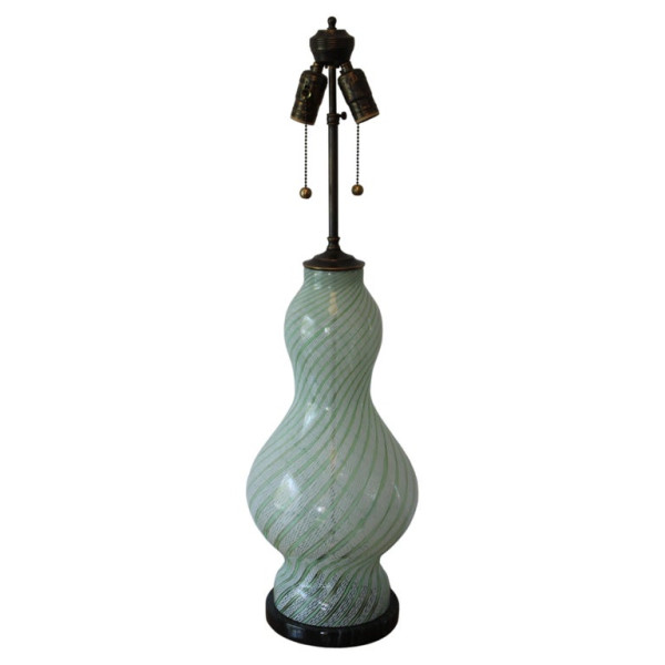 Seguso Murano Table Lamp circa 1970s