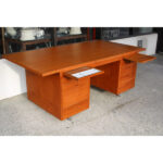 Scandinavian Teak Desk Manufactured by Nipu