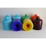 Eight Murano Stackable Glass Vases for Venini