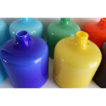 Eight Murano Stackable Glass Vases for Venini