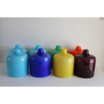 Eight Murano Stackable Glass Vases for Venini