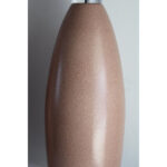 Pair of Mauve Ceramic and Lucite Table Lamps