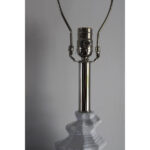 Pair of Aluminum Seashell Lamps Attributed to the Laurel Lamp Co.