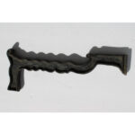 Pair of Brass and Cast Iron Musical Note Andirons