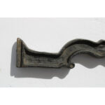 Pair of Brass and Cast Iron Musical Note Andirons