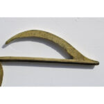 Pair of Brass and Cast Iron Musical Note Andirons