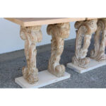 Pair of Carved Painted Console Tables
