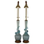 Pair of Venetian Glass Lamps by The Marbro Lamp Company, Los Angeles, CA.