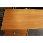 Danish Teak and Chrome Hairpin Desk from Danflex