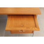 Danish Teak and Chrome Hairpin Desk from Danflex