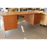 Danish Teak and Chrome Hairpin Desk from Danflex