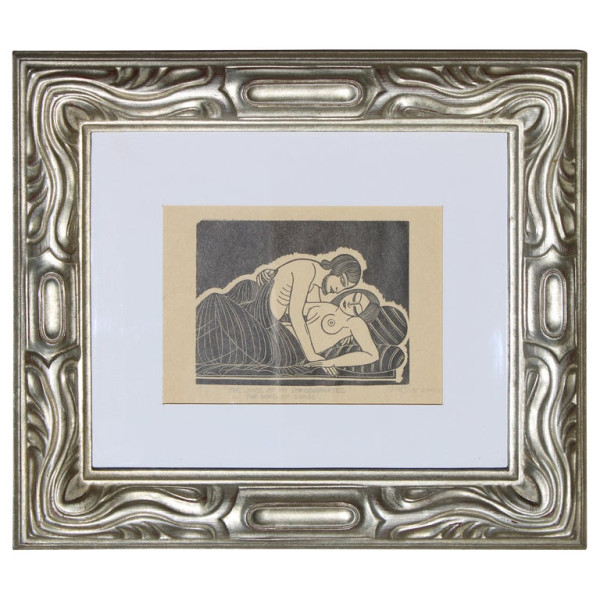 Eric Gill (1882-1940) Wood Engraving, The Juice of My Pomegranates