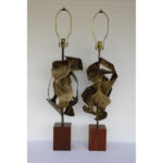 Sculptural Brutalist Lamp by the Laurel Lamp Mfg. Company