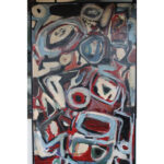 Painting by A. Robertson, titled Lets Take a Look at Some Meanies, dated 1995