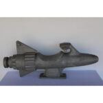 Aluminum Rocket Playground Toy Sculpture