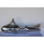 Aluminum High Polished Rocket Playground Toy Ride/Sculpture