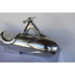 Aluminum High Polished Rocket Playground Toy Ride/Sculpture