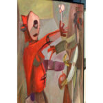 Abstract Painting Titled Trick or Treat