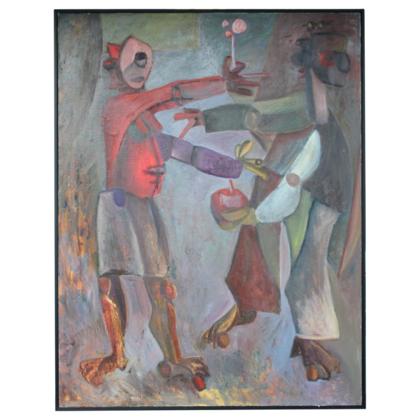 Abstract Painting Titled Trick or Treat