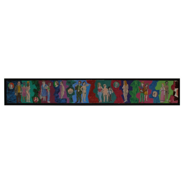 Outsider Art Painting titled E-Z FRIEZE-E3 2008 RRD