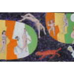 Outsider Art Painting titled The Pink Spider, 7-27-09 RRD