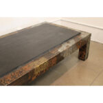 Large Slate Top Patchwork Coffee Table by Paul Evans