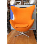 Arne Jacobsen for Fritz Hansen Egg Chair [amp] Ottoman, Tilt and Swivel, 2006