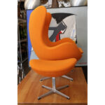 Arne Jacobsen for Fritz Hansen Egg Chair [amp] Ottoman, Tilt and Swivel, 2006