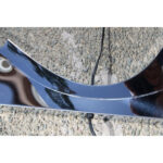 Pair of Curtis Jere Stainless Steel Lamps and Shades