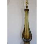 Murano Table Lamp with Orange, Yellow and Green Glass