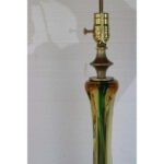Murano Table Lamp with Orange, Yellow and Green Glass