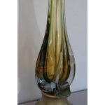 Murano Table Lamp with Orange, Yellow and Green Glass