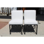 Pair of Steel Chairs Attributed to Pacific Iron Products