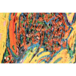 Abstract Folk Art Painting by Michael Davis