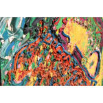 Abstract Folk Art Painting by Michael Davis