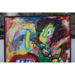 Abstract Folk Art Painting by Michael Davis