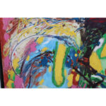 Abstract Folk Art Painting by Michael Davis