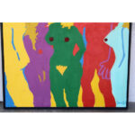 Abstract Folk Art Painting by Michael Davis