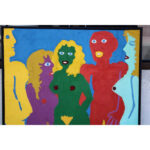 Abstract Folk Art Painting by Michael Davis