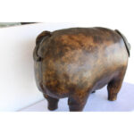 Leather Pig Ottoman