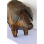 Leather Pig Ottoman
